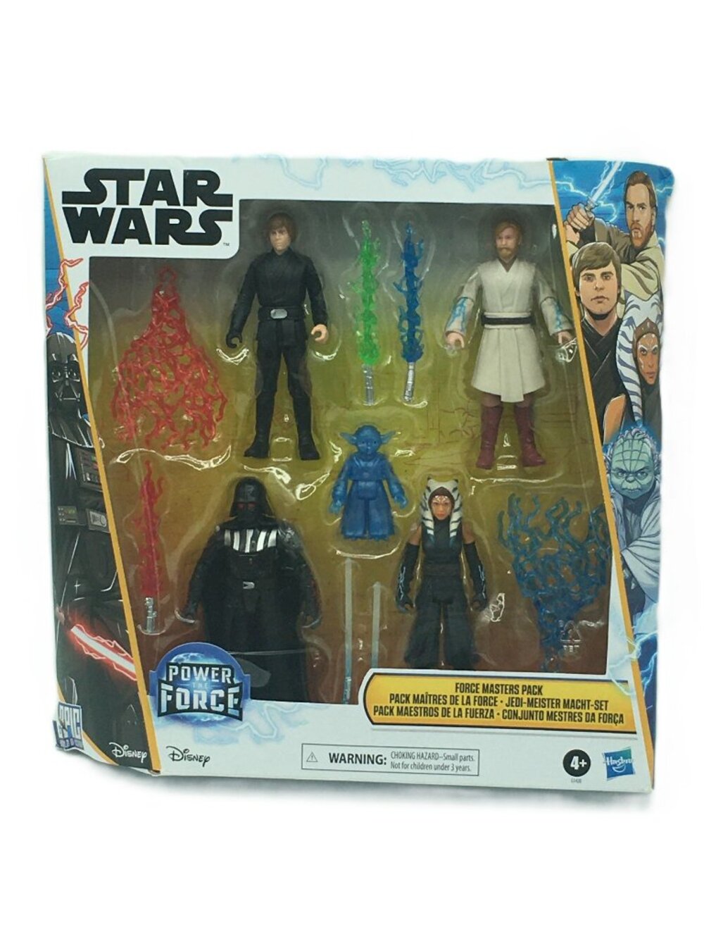 Star Wars Power The Force Force Masters Pack Vader Luke Ahsoka Yoda Obi-Wan